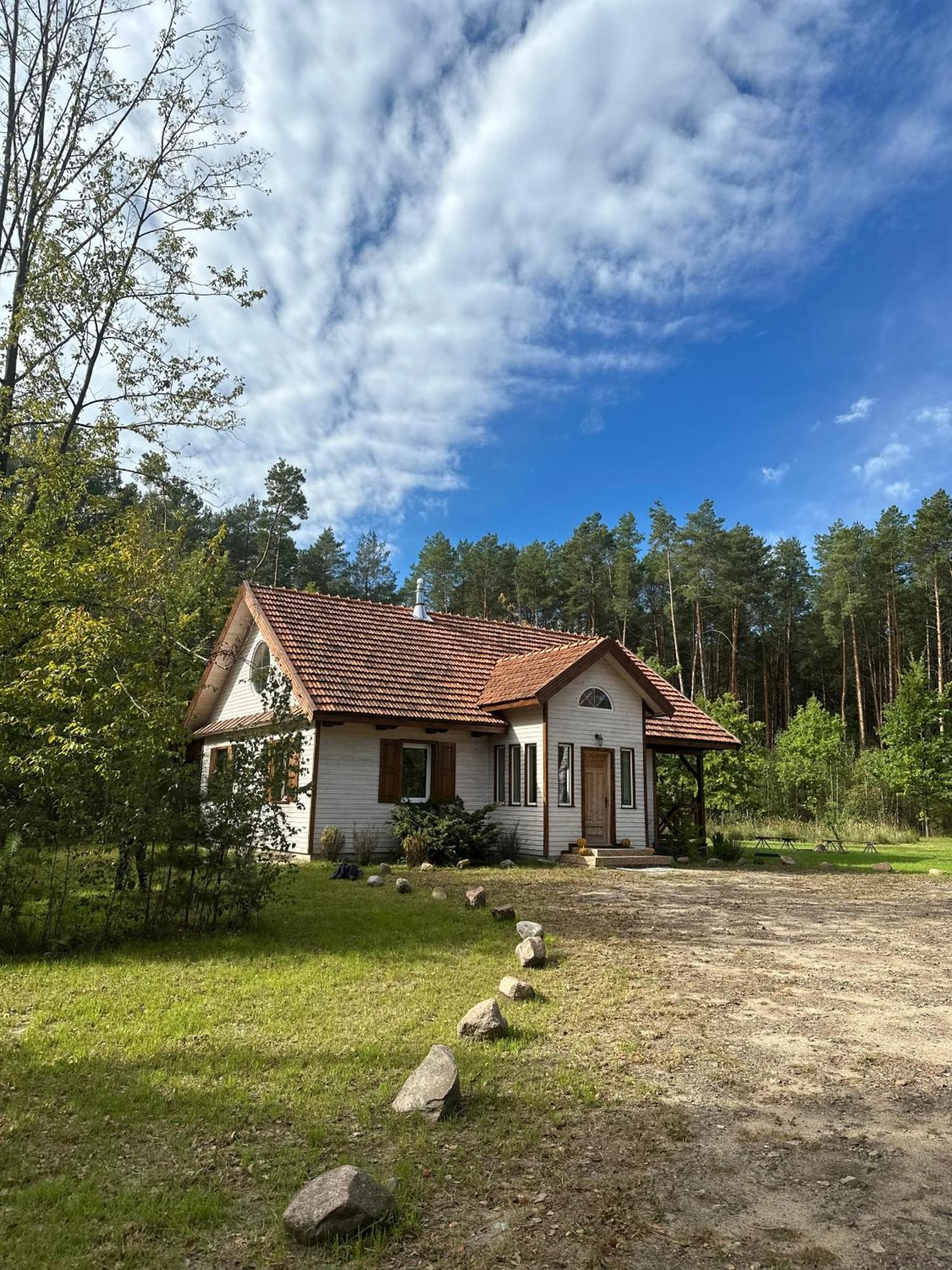 Jagodowy Zakatek, Caloroczny Dom Na Wylacznosc W Lesie, Balia, Cisza, Kominek, Weranda, Stawy Tuczna Extérieur photo